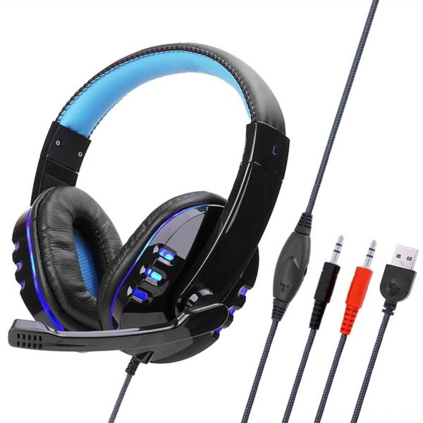 Wired Computer Gaming Headphones With Microphone With Neutral packaging box - Image 5