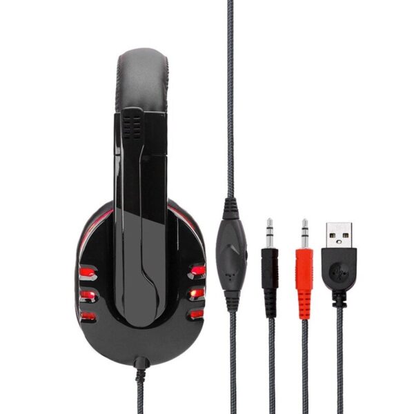 Wired Computer Gaming Headphones With Microphone ( blue ) - Image 3