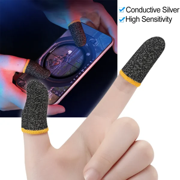 Carbon fiber two-color Finger Mobile Gaming   Thumb Sleeve - Image 7