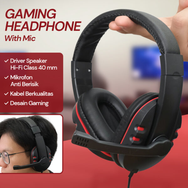 Wired Computer Gaming Headphones With Microphone  Game Packaging GM003 - Image 8